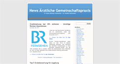 Desktop Screenshot of news.schmerztherapie.org