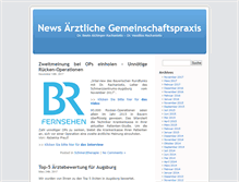 Tablet Screenshot of news.schmerztherapie.org